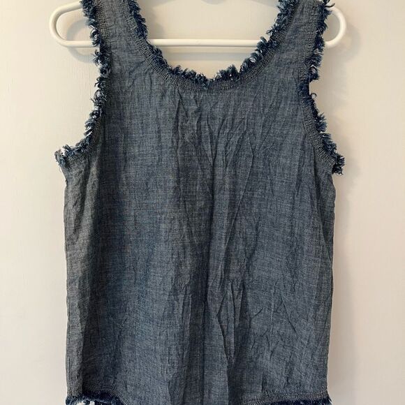 Kenneth Cole light denim cotton tank top - Picture 4 of 4